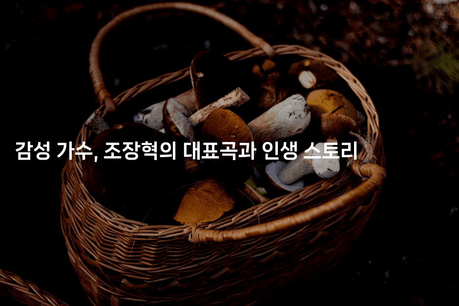 감성 가수, 조장혁의 대표곡과 인생 스토리