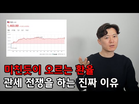 미친듯이 오르는 환율... 관세 전쟁을 하는 진짜 이유는?